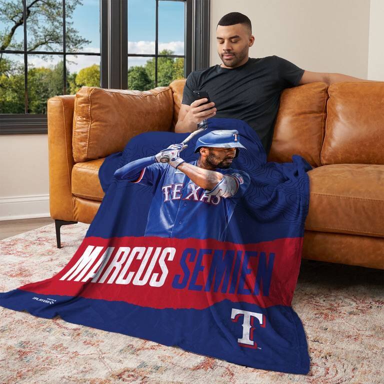 MLB Texas Rangers Player Silk Touch Throw Blanket