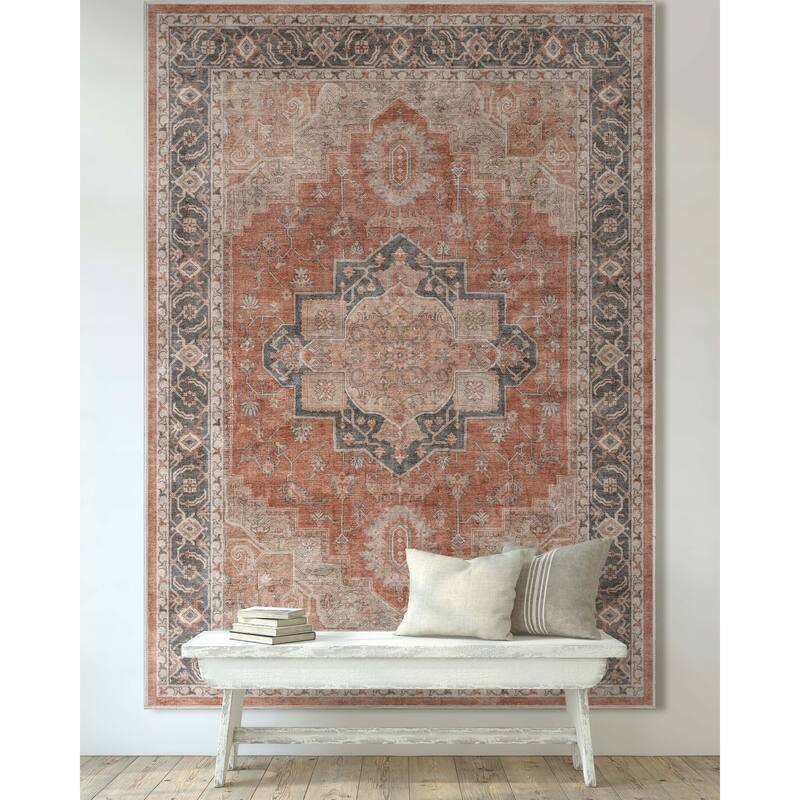 Well Woven Apollo Paris Persian Oriental Machine Washable Area Rug