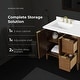preview thumbnail 154 of 168, Gabi Bathroom Vanity with White Engineered Stone Top