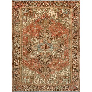 Fine Vintage Heriz Yousaf Rust/Brown Rug - 8'3