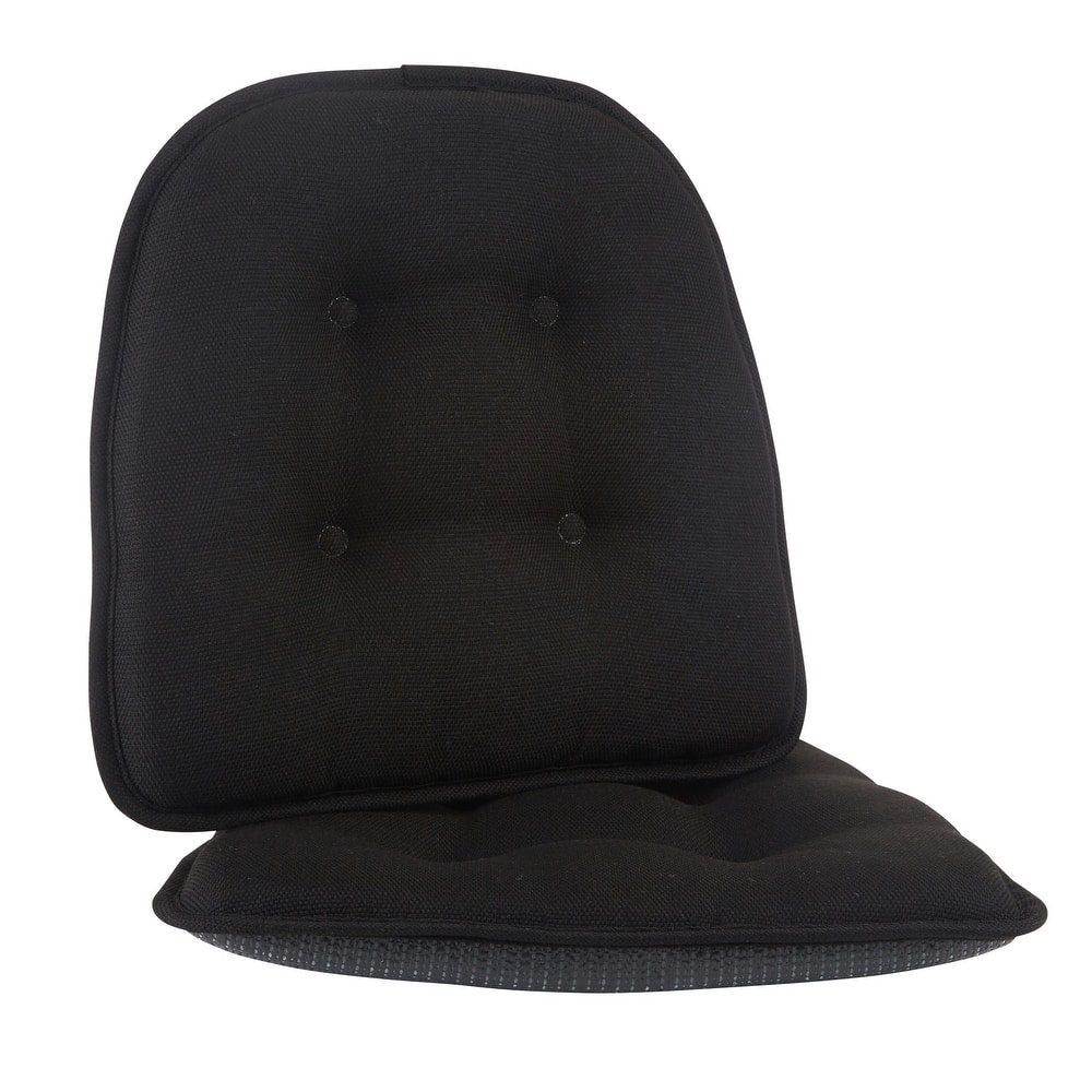 Klear Vu Non-Slip 15" x 16" Omega Tufted Dining Chair Cushion Set