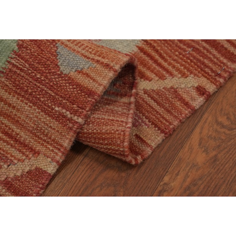 Hand Woven Southwestern Wool Multi-Colored Geometric Area Rug - 6' 0'' X 4' 2''