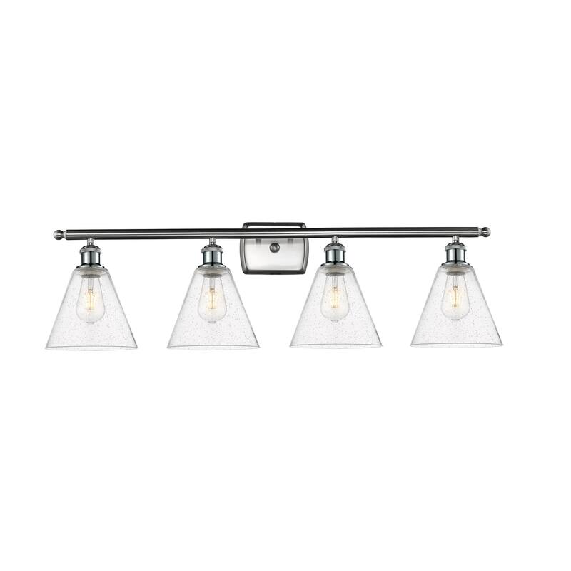 Innovations Lighting Berkshire - 4 Light 38" Bath Vanity Light - Seedy/Brushed Satin Nickel Finish