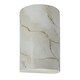 preview thumbnail 40 of 45, Justice Design Ambiance - Large Cylinder Wall Sconce - Closed Top - Replaceable Bulb Carrara Marble