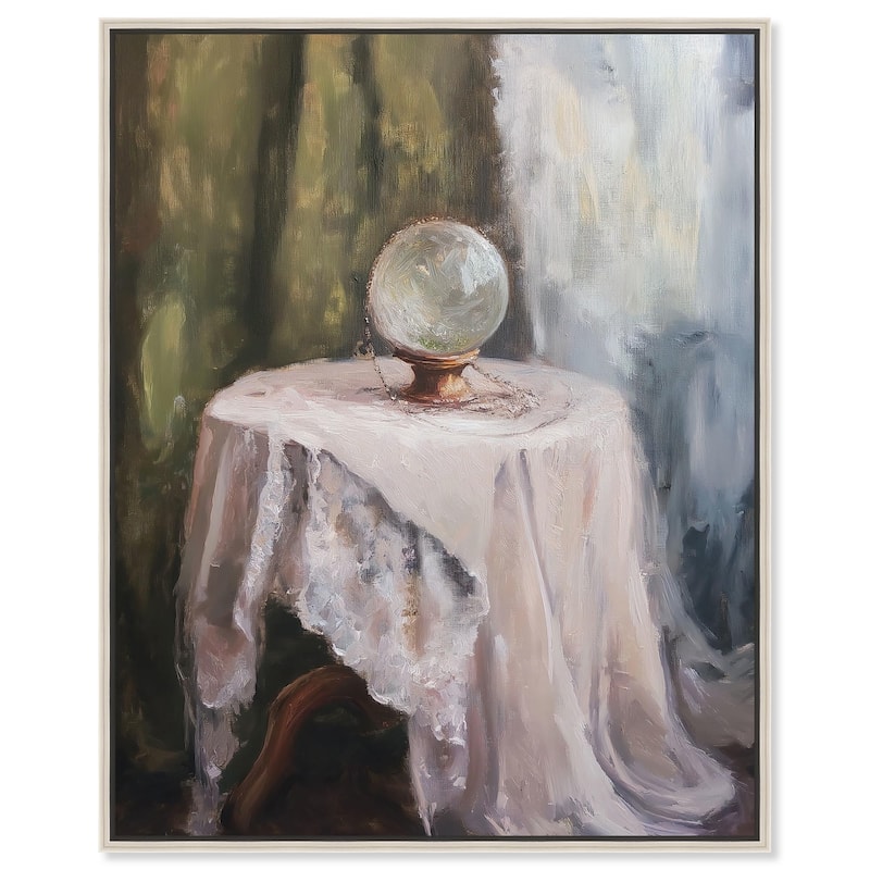 Sphere of Secrets II Canvas by Art Remedy - 24" x 30" - Silver