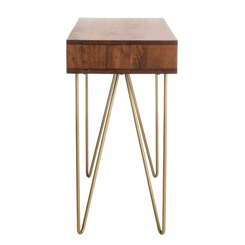 SAFAVIEH Werra 1-Drawer 1-Shelf Hairpin Leg Desk