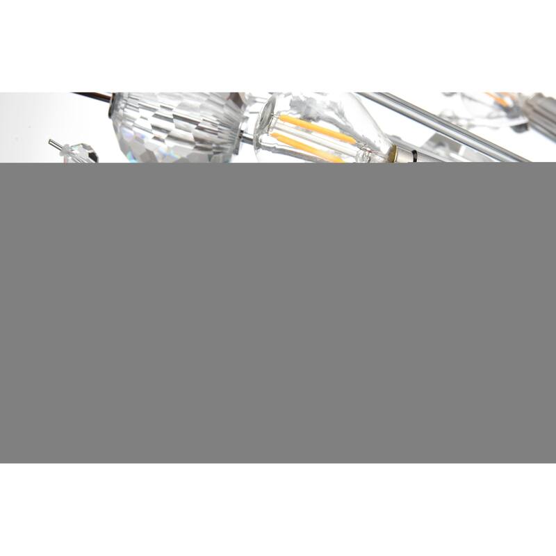 Elegant Lighting 2500G44L3 Vera 74 Light 44" Wide Crystal Sputnik