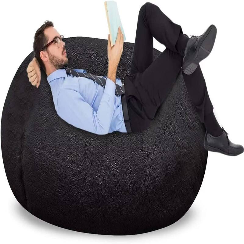 4FT Giant Fur Bean Bag Chair Cover (No Filler)