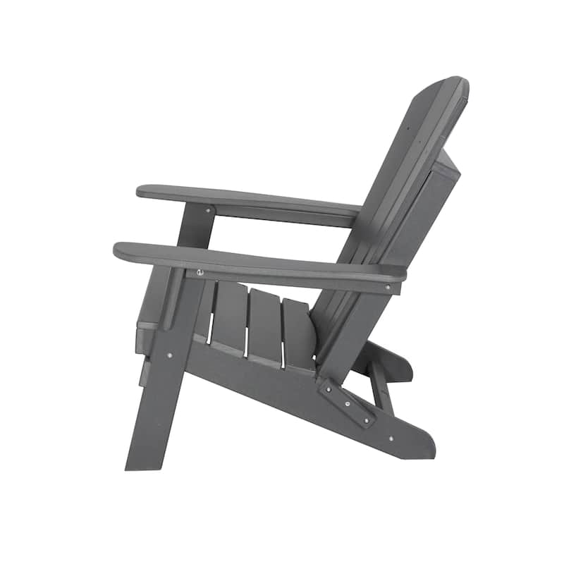 Kamas Outdoor Patio Traditional Adirondack Chair