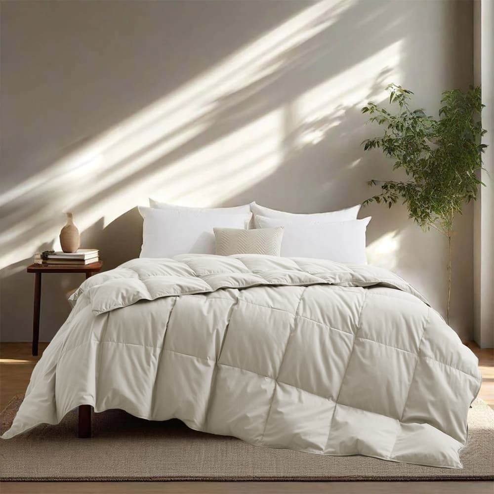 Lightweight to Heavyweight Premium White Goose Down Comforter Duvet Insert