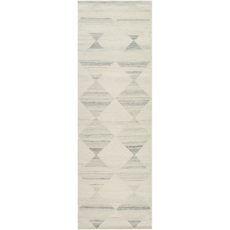 Livabliss Casual Midyat Checkered Area Rug - 2'6" x 8' - Beige