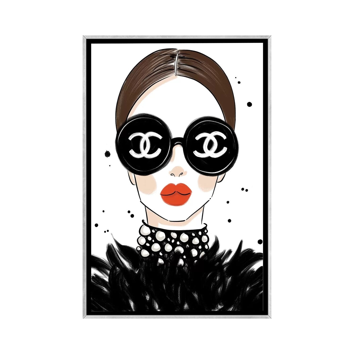iCanvas Chanel Sunglasses by La femme Jojo Framed - On Sale - Bed Bath &  Beyond - 37660994