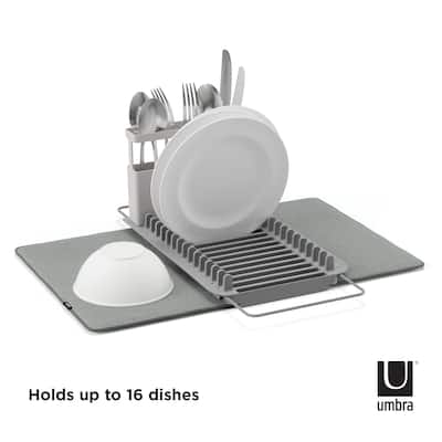 Umbra UDry Over the Sink Dish Drying Rack - Charcoal