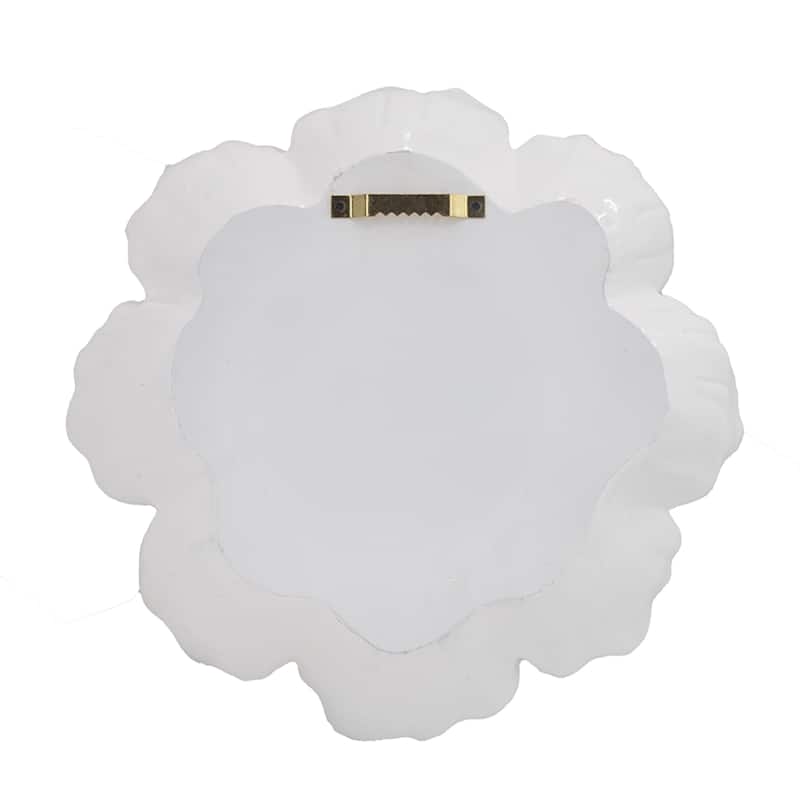 Rose Hanging Wall Accents - 12" - White - Set of 2