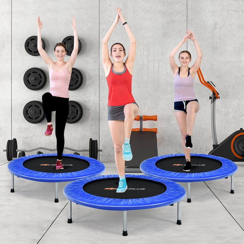 Goplus 38'' Mini Folding Trampoline Portable Recreational Fitness - See Details