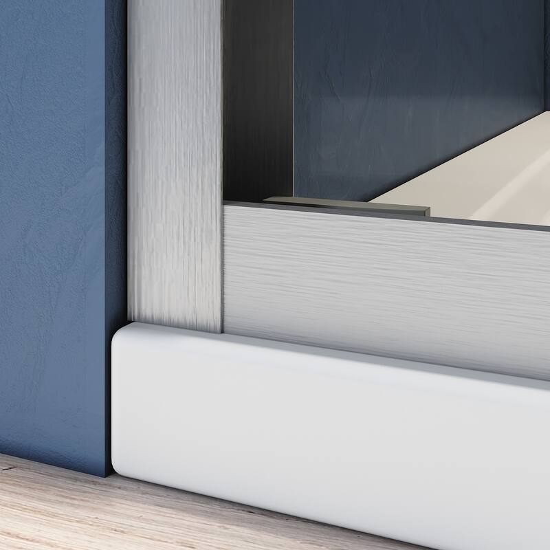 56"-60"W x 57" H Sliding Bathtub Glass Door