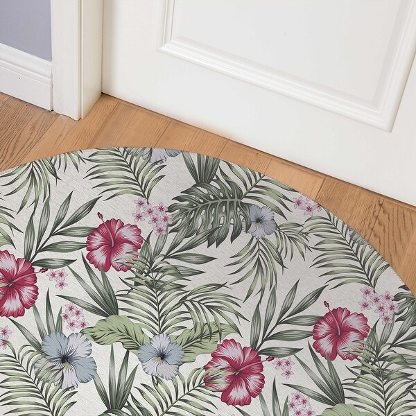 Shop TROPICAL JUNGLE Indoor Floor Mat by Kavka Designs Overstock