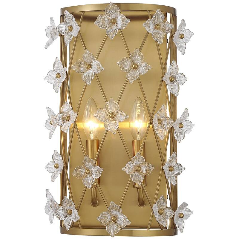Savoy House 9-8411-2 Bailey 16" Tall Bathroom Sconce - Warm Brass