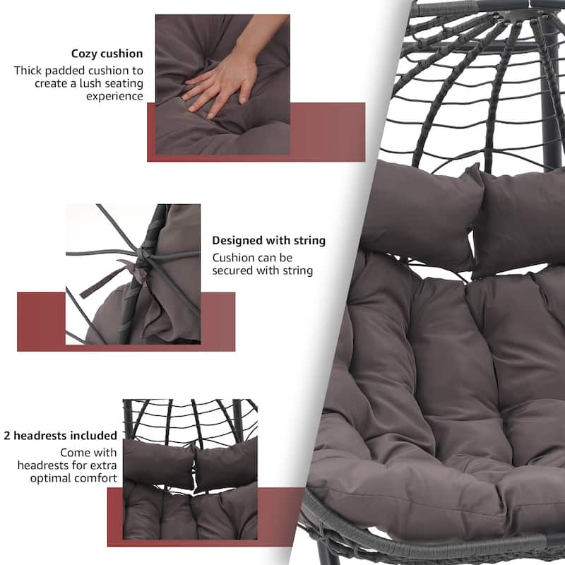 Patio 2 Person Wicker Swing Chair
