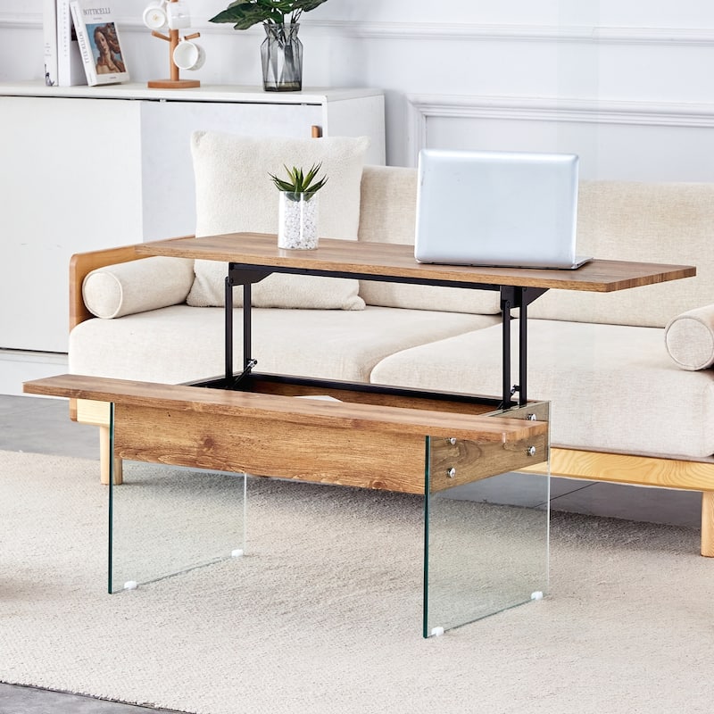 Versatile Lifting Coffee Table with Storage and Multiple Options