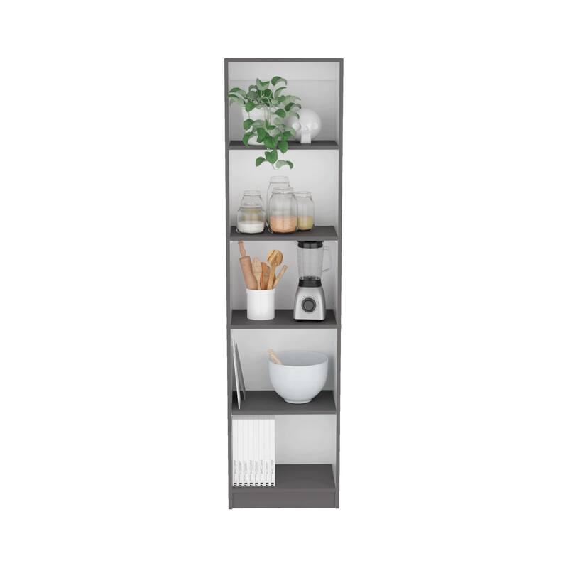 Bookcase XS Benzoni, Office, Matt Gray / White,High quality and durable