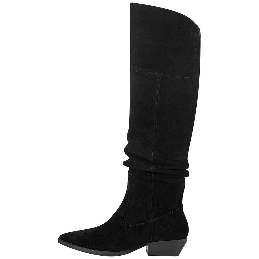 marc fisher knee high suede boots