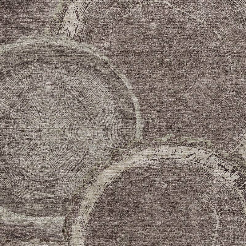 HomeRoots Faux Bois Transitional Rectangle Outdoor Rug