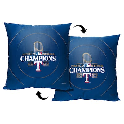 MLB Texas Rangers 2023 World Series Champions Glory 18 Inch Throw Pillow