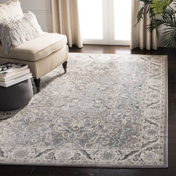 slide 2 of 6, SAFAVIEH Isabella Pietra Traditional Oriental Rug - Grey/Dark Grey - 5' 3" x 7' 6"
