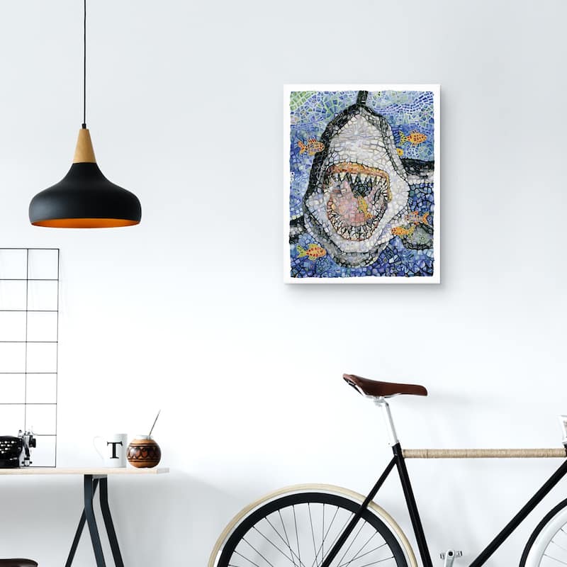 Great White by Charlsie Kelly Canvas Art Print