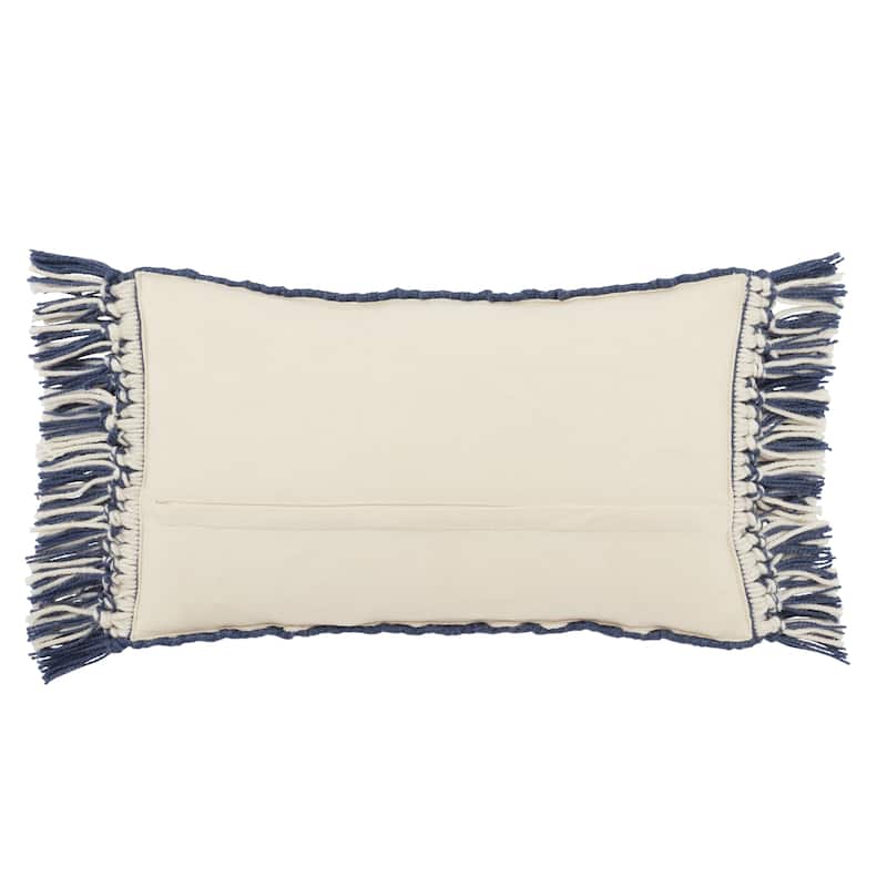 Cerulean Geometric Indoor/ Outdoor Lumbar Pillow