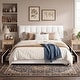 preview thumbnail 79 of 123, Javlergo Bed Frame with Storage Drawers Upholstered Platform Bed Frame with Adjustable Headboard