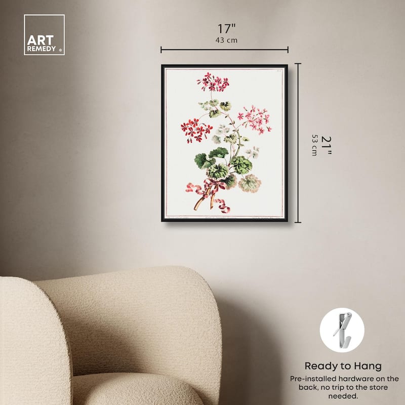 Carlet Variegated Geranium 1801 Canvas by Art Remedy