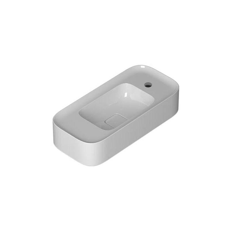 WS Bath Collections Cameo 60.28.01R Cameo 23-5/8" Rectangular Ceramic - Glossy White