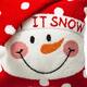 Glitzhome 14"L Hooked 3D Christmas Pillow