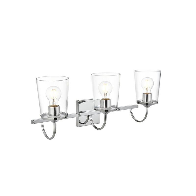 Avant 1 Light Black and Clear Bath Sconce