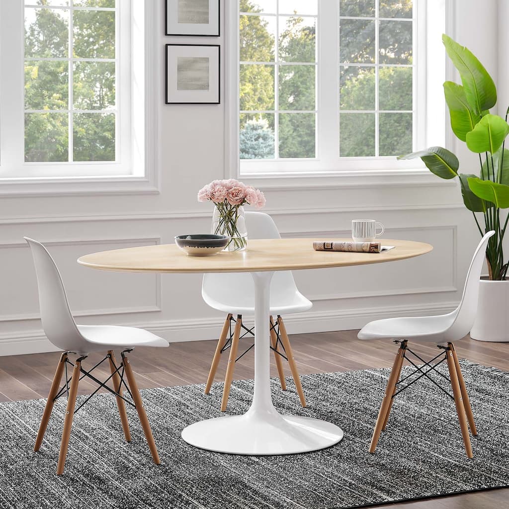 Lippa 60" Oval Natural Wood Grain Dining Table