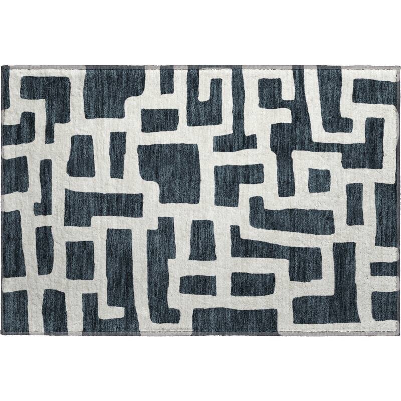 Premium Washable Super Soft Geo Maze Mayfield Rug