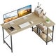 preview thumbnail 37 of 113, Small L Shaped Desk with Storage Shelves Corner Computer Desk