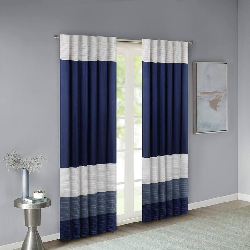 Polyoni Pintuck Curtain Panel