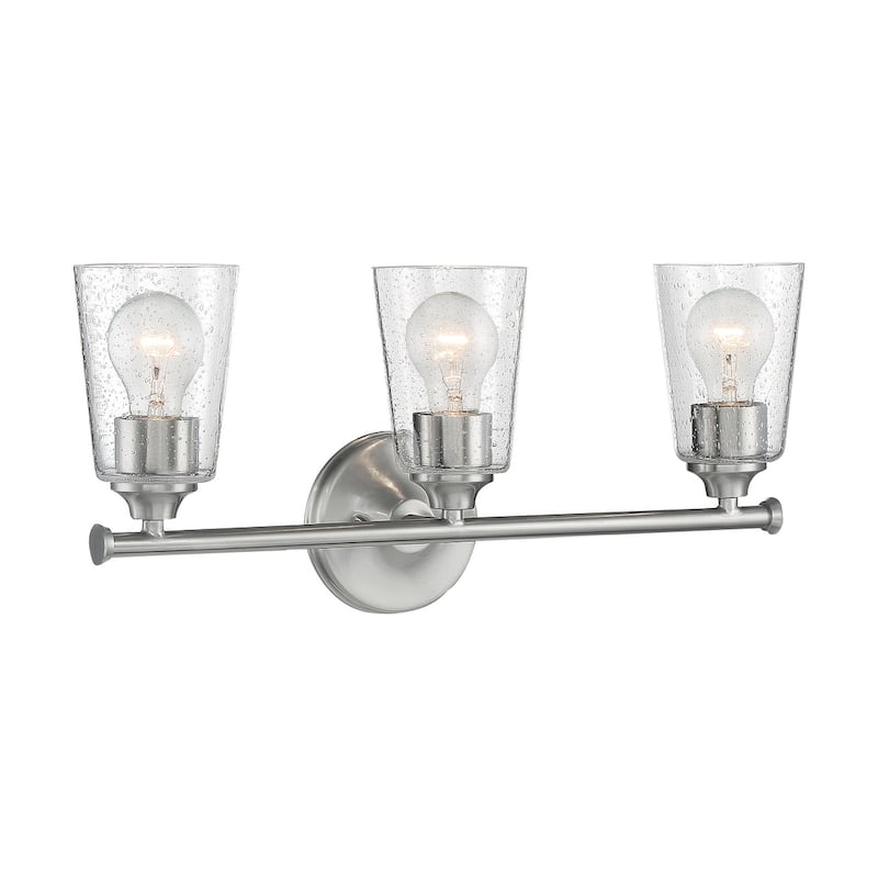 Bellevue NVBF60304 Tussle 3 Light 20" Wide Bathroom Vanity Light - Brushed Nickel
