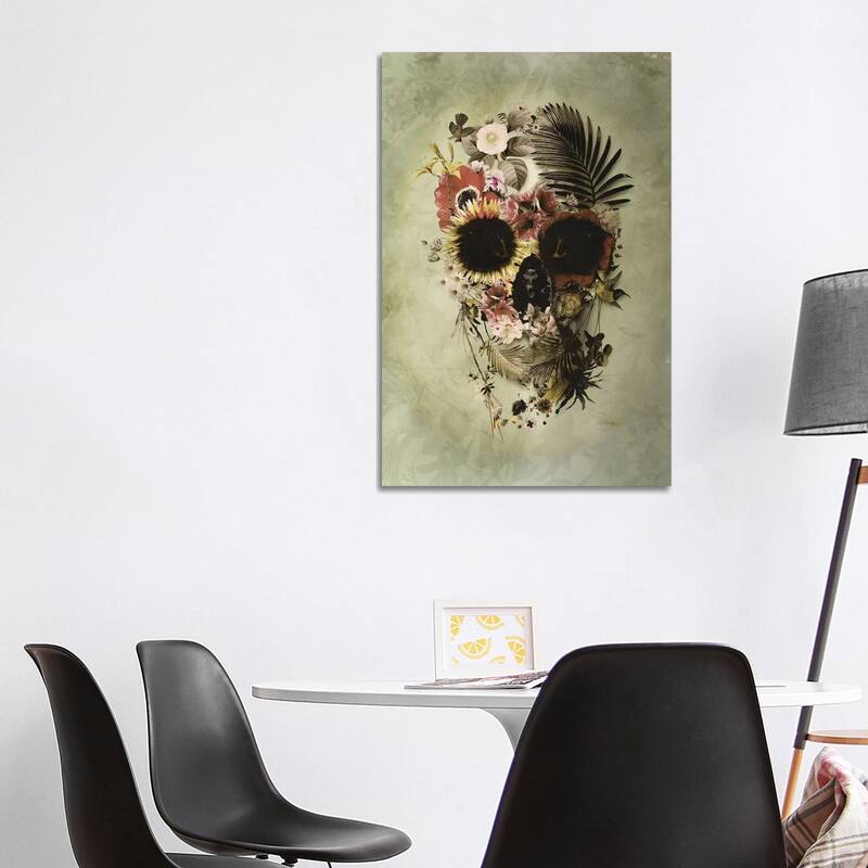 iCanvas "Garden Skull Light" by Ali Gulec Canvas Print - 40x26x1.5