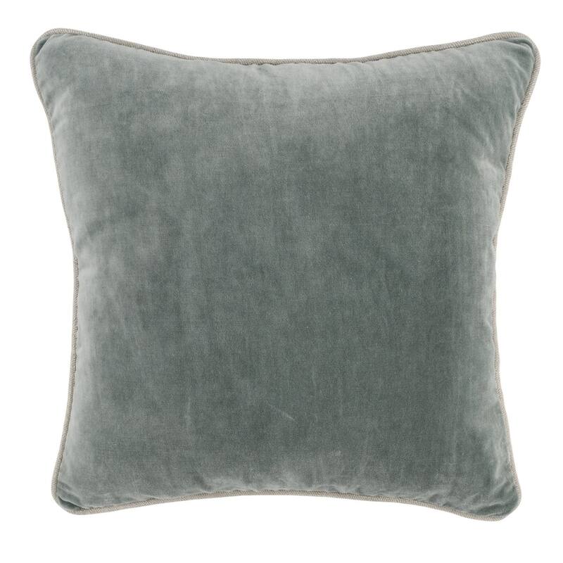 Porch & Den Montclair Velvet 18-inch Throw Pillow - Sage Green