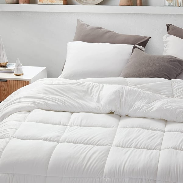 Summertime - Coma Inducer® Oversized Comforter - Cloud Dancer - White - Oversized Queen