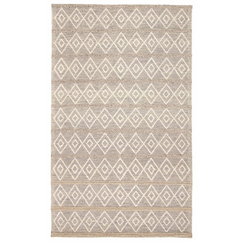 ECARPETGALLERY Braid weave Sienna Taupe Wool Rug - 4'11 x 8'4 - Taupe - 4'11 x 8'4