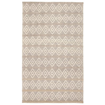ECARPETGALLERY Braid weave Sienna Taupe Wool Rug - 4'11 x 8'4