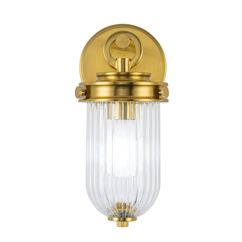Artcraft Myla 1-Light Wall Sconce - Vintage Brass
