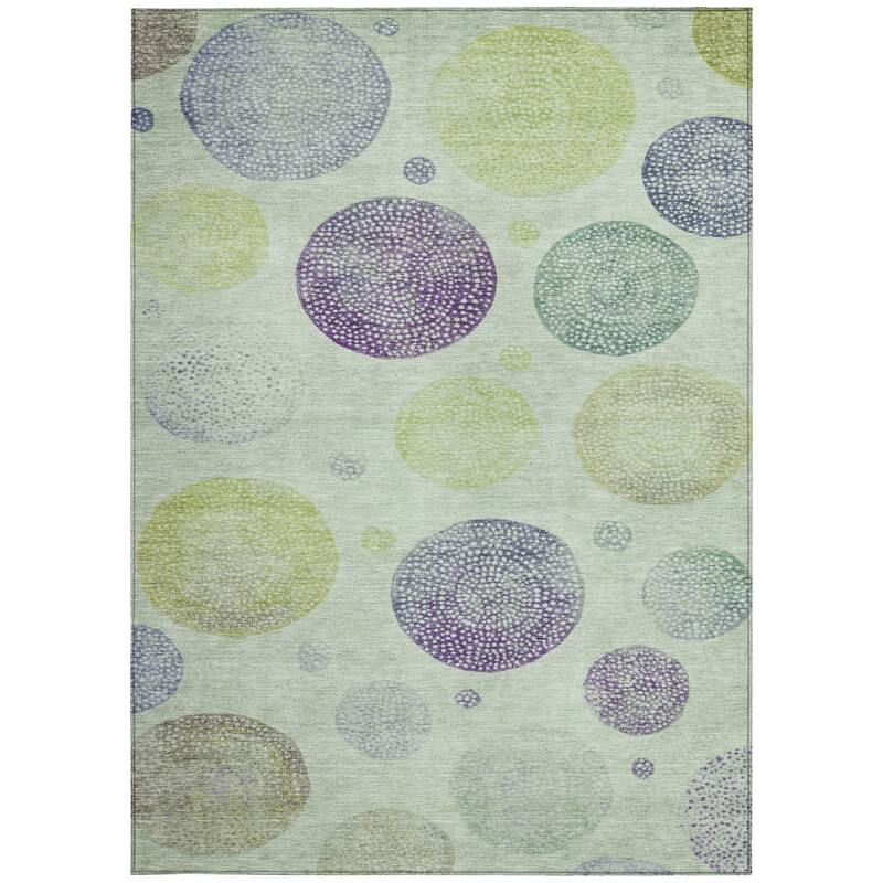 HomeRoots Geometric Transitional Rectangle Outdoor Rug