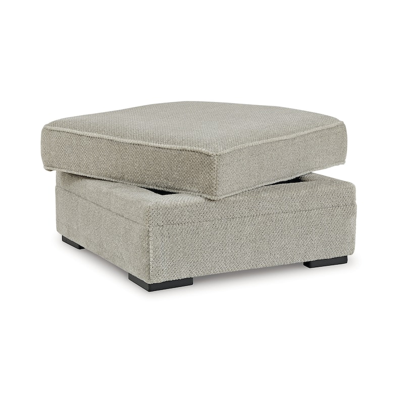 Signature Design by Ashley Calnita Brown/Beige/Gray Ottoman With Storage