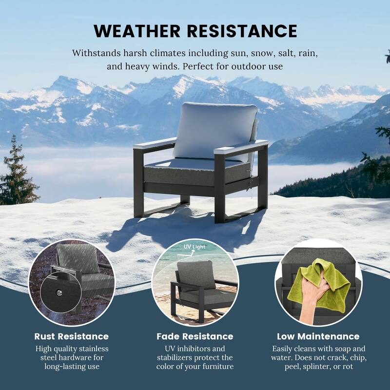 Endless Patio Sectional 8-Piece Lounge Sofa Set with Gray Frame